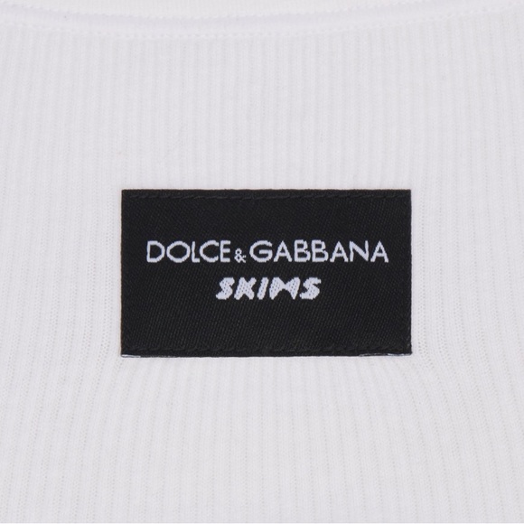 Dolce & Gabbana x Skims cotton rib scoop tank - Picture 3 of 3